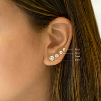 White Sapphire Studs