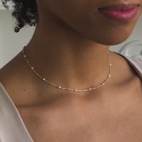 Dainty Pearl Choker Necklace