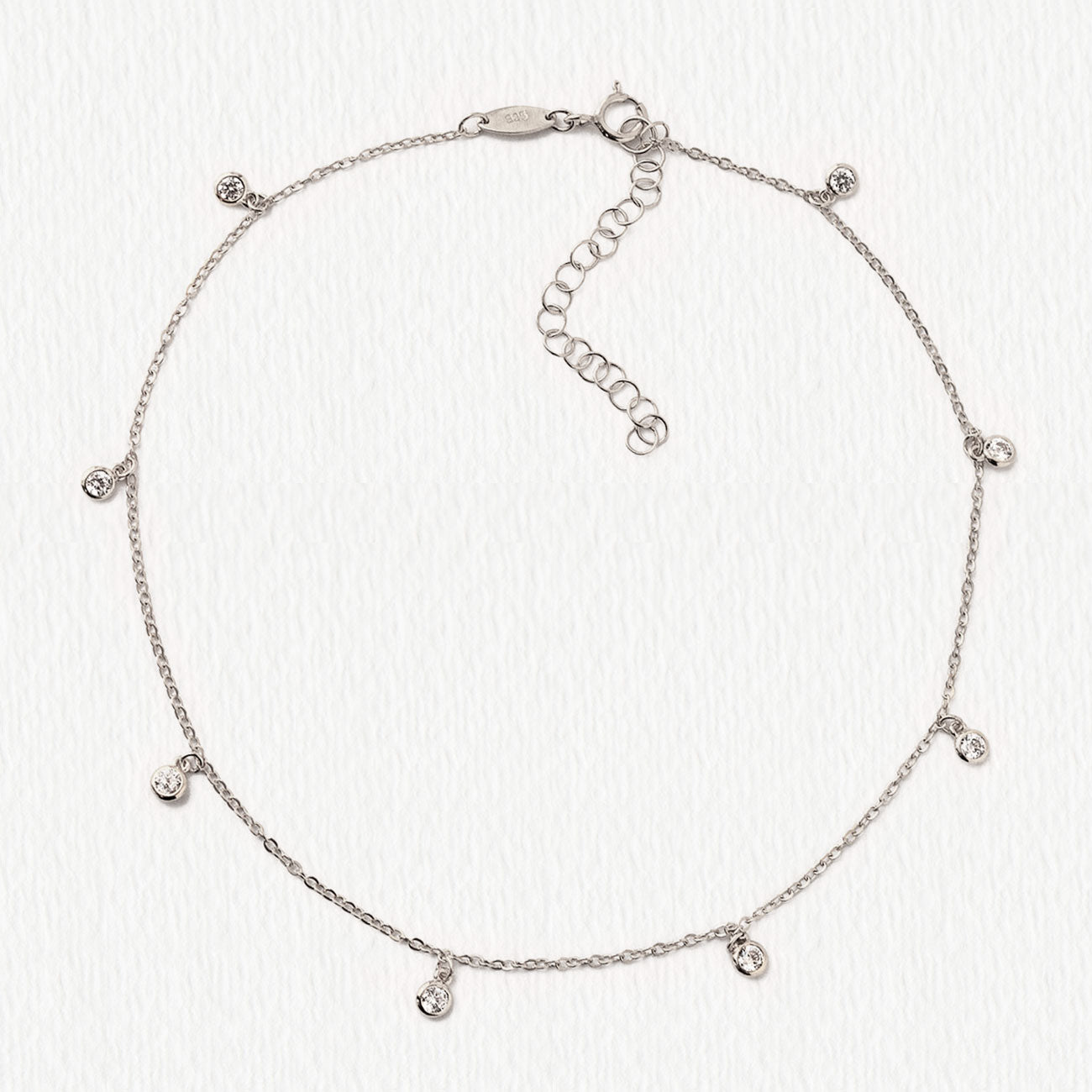 Dainty Sterling Silver Bracelet or Anklet Silver Chain Bracelet