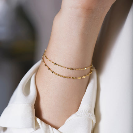 Double Layered Chain Bracelet