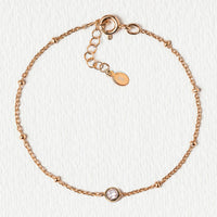Crystal Bead Chain Bracelet