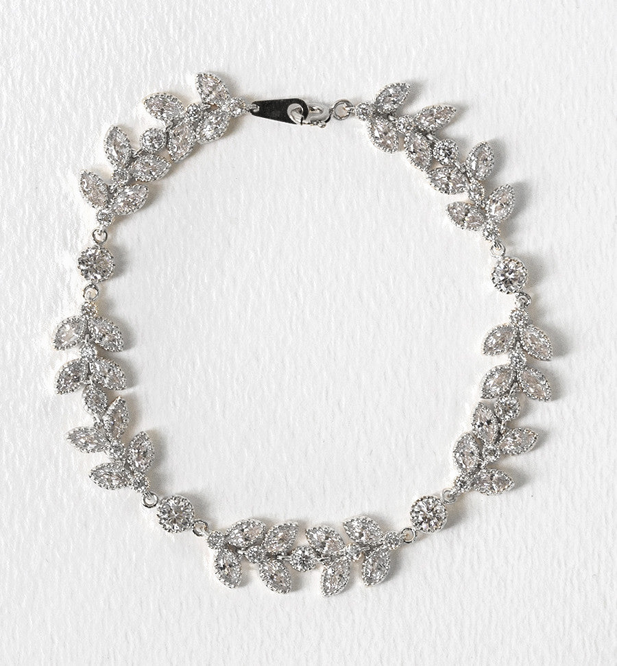 Silver eternity bracelet discount