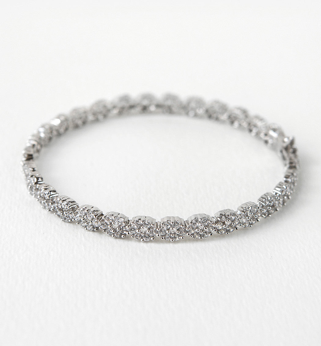Nanette Crystal Tennis Bracelet - Amy O. Bridal