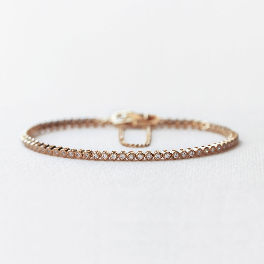 Dainty Dazzle Rose Gold Bracelet - Jewelry by Bretta