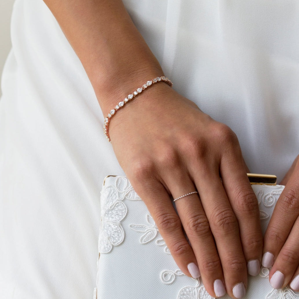 Regal Petite & Mosaic Tennis Bracelets - Amy O. Bridal