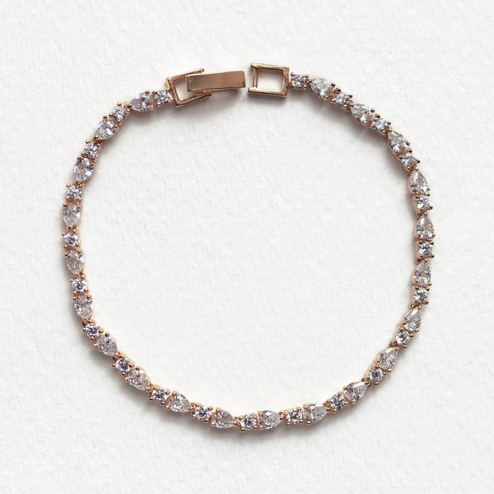 Mosaic Crystal Tennis Bracelet