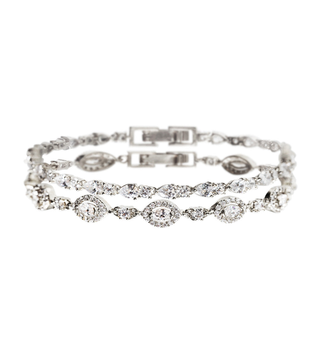 Mosaic & Daisy Tennis Bracelets - Amy O. Bridal