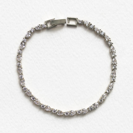 Mosaic Crystal Tennis Bracelet