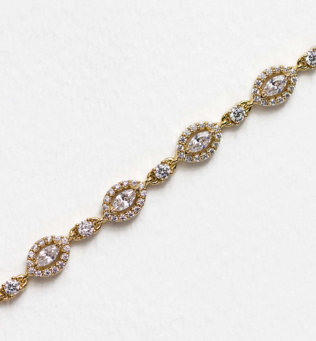 Daisy Marquise Tennis Bracelet