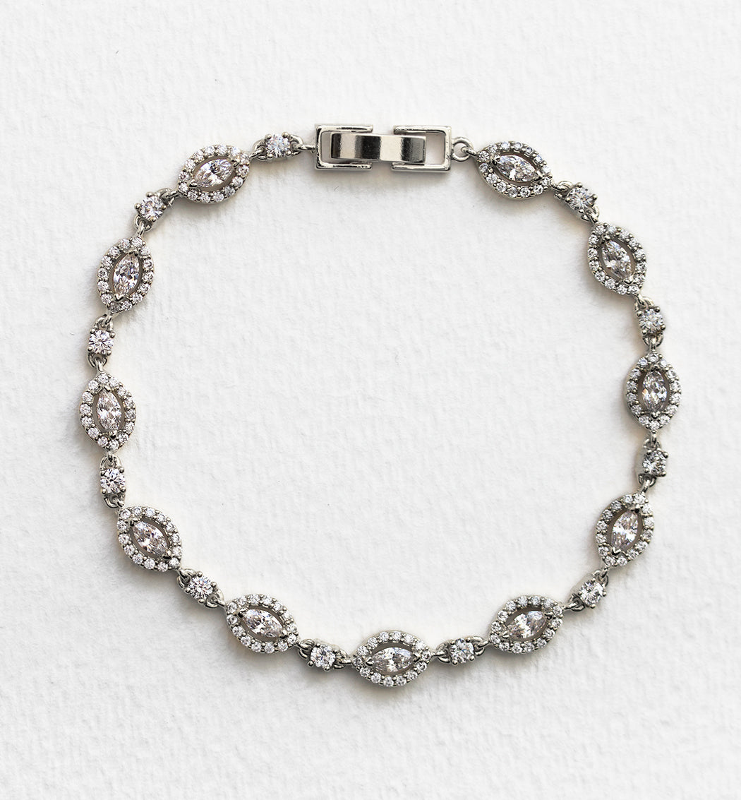 Mosaic & Daisy Tennis Bracelets - Amy O. Bridal