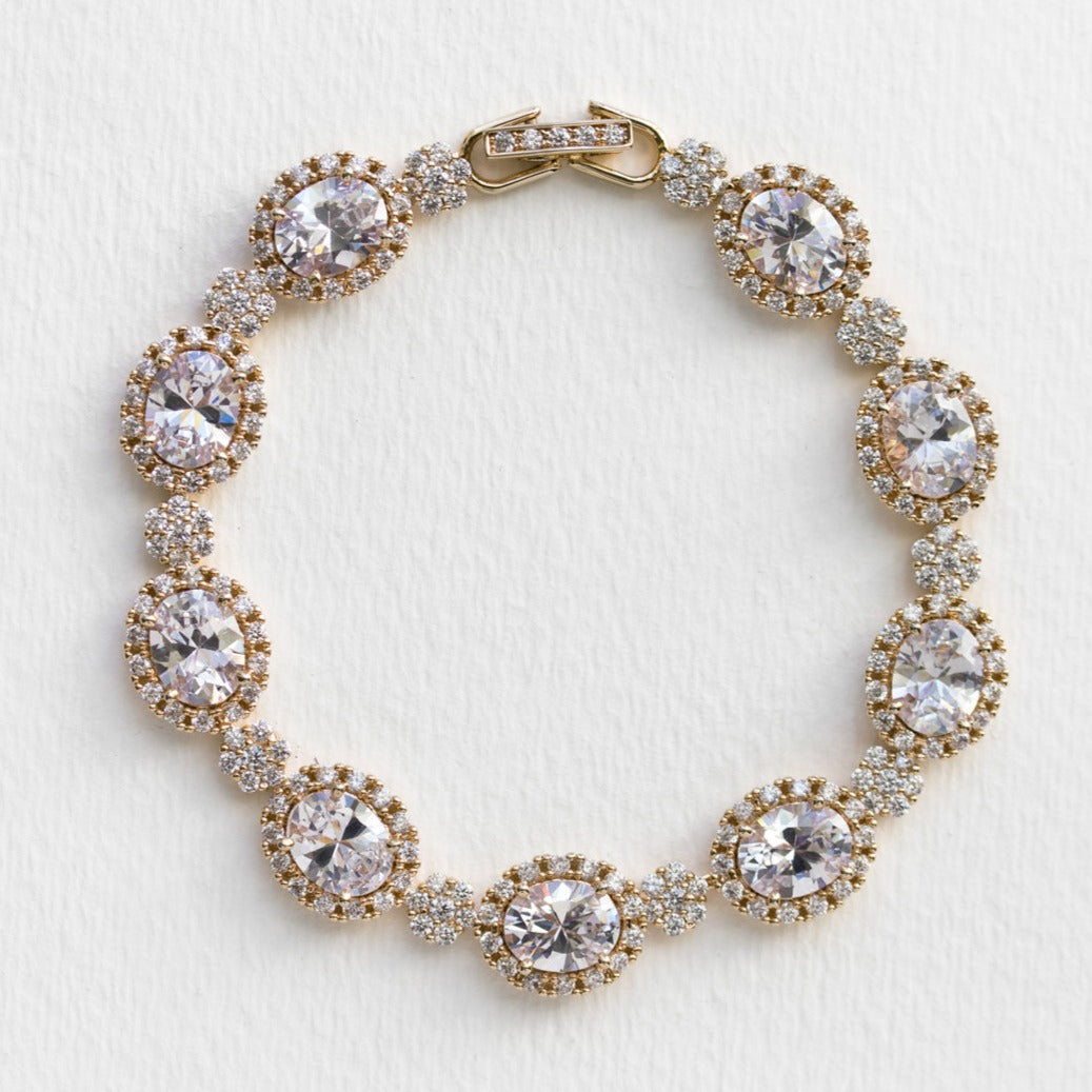 Ovali Halo Bracelet - Amy O. Bridal