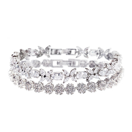 Fleur & Daisy Eternity Tennis Bracelets