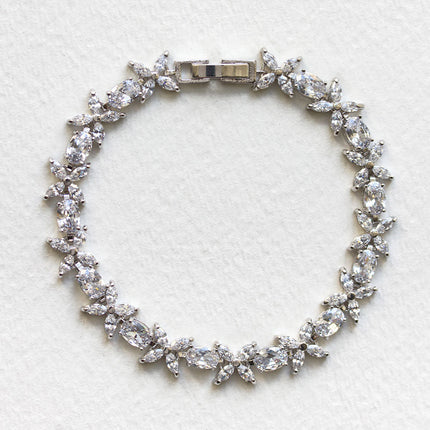 Fleur Crystal Eternity Bracelet