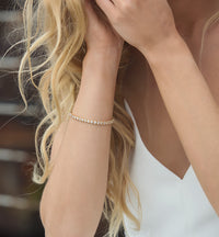 Sophia Halo & Regal Tennis Bracelets - Amy O. Bridal