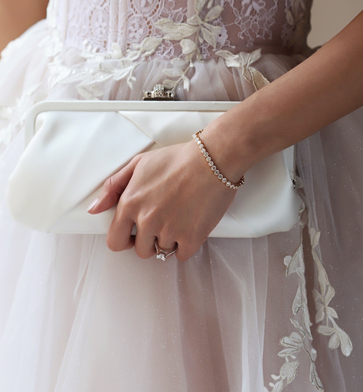 Bridal hot sale tennis bracelet
