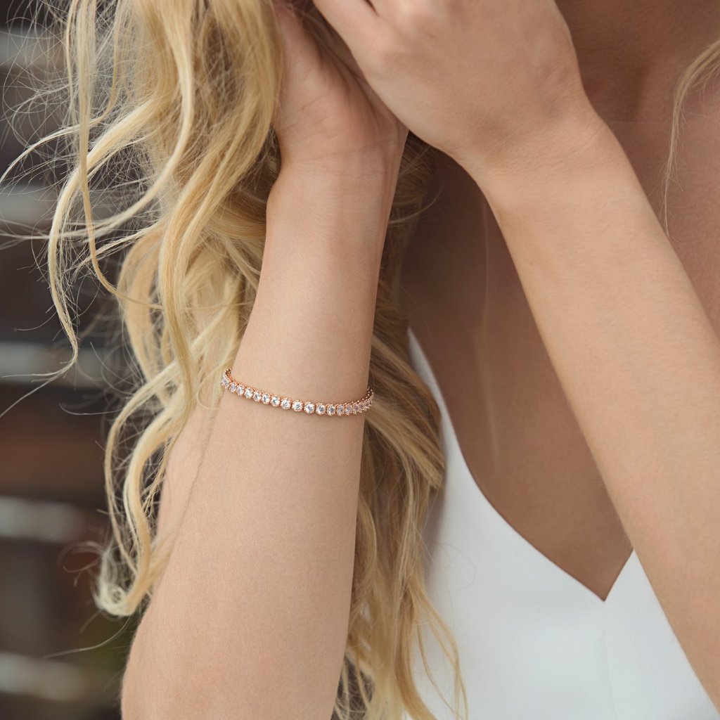 -*Deco Tapered Baguette & Regal Tennis Bracelets - Amy O. Bridal