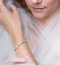 Sophia Halo & Regal Tennis Bracelets - Amy O. Bridal