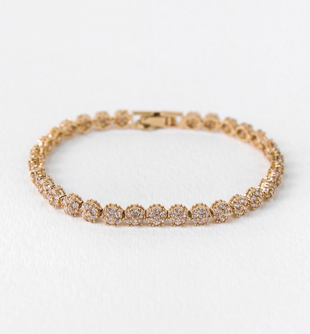 Daisy Eternity Tennis Bracelet - Amy O. Bridal