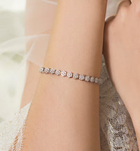 Daisy Eternity Tennis Bracelet - Amy O. Bridal