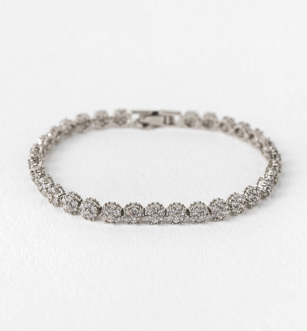 Daisy Eternity Tennis Bracelet - Amy O. Bridal