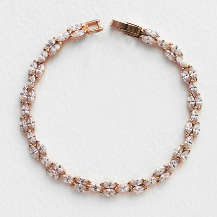 Marquise Deco Tennis Bracelet