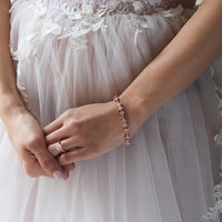 Aria Floral Crystal Bracelet - Amy O. Bridal