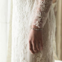 Aria Floral Crystal Bracelet - Amy O. Bridal