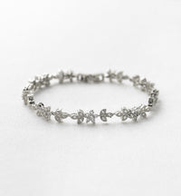 Aria Floral Crystal Bracelet - Amy O. Bridal