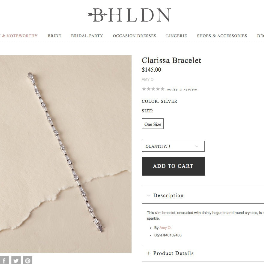 caption:Featured on BHLDN