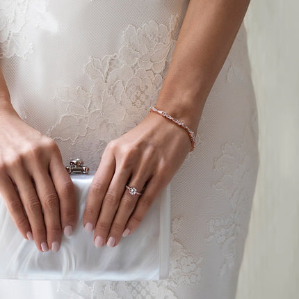 Deco Tapered Baguette Tennis Bracelet