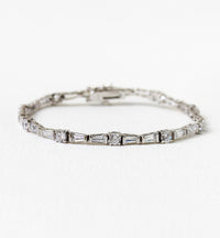 -*Deco Tapered Baguette & Regal Tennis Bracelets - Amy O. Bridal