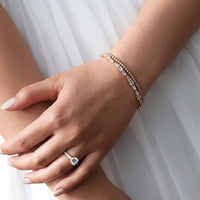 Deco Tapered Baguette Tennis Bracelet - Amy O. Bridal
