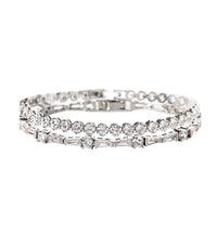 Deco Tapered Baguette & Regal Tennis Bracelets