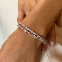 Deco Tapered Baguette & Regal Tennis Bracelets