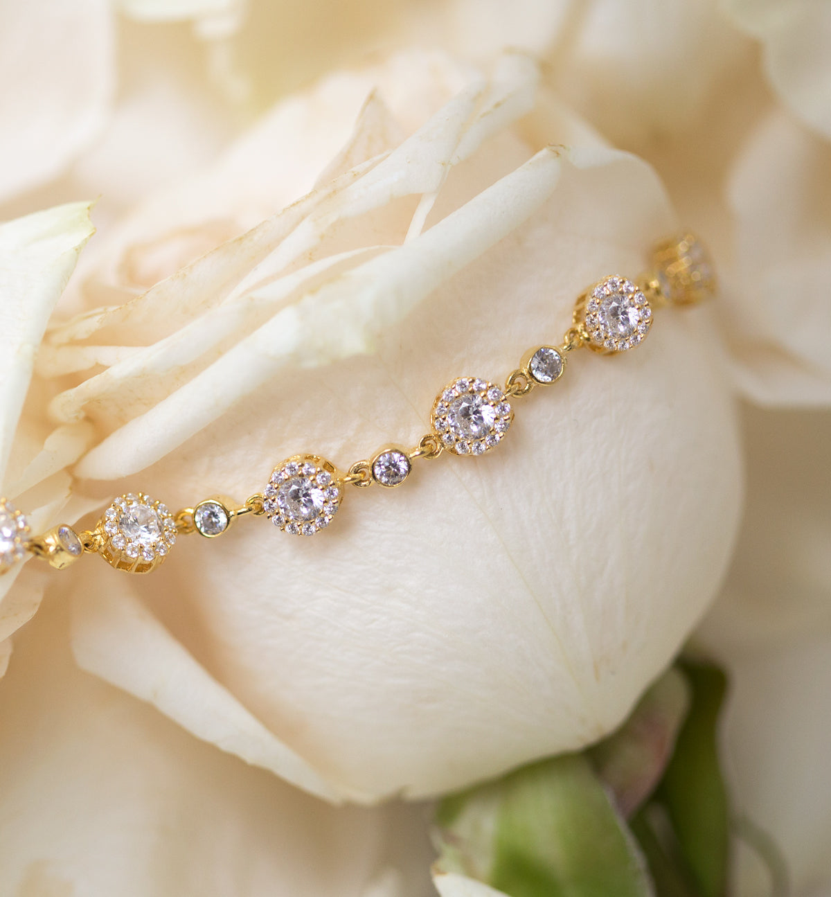 Sophia Crystal Tennis Bracelet - Amy O. Bridal