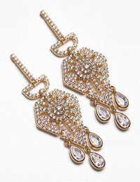 Deco Chandelier Dangle Earrings