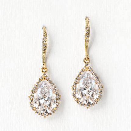 Margaux CZ Teardrop Earrings