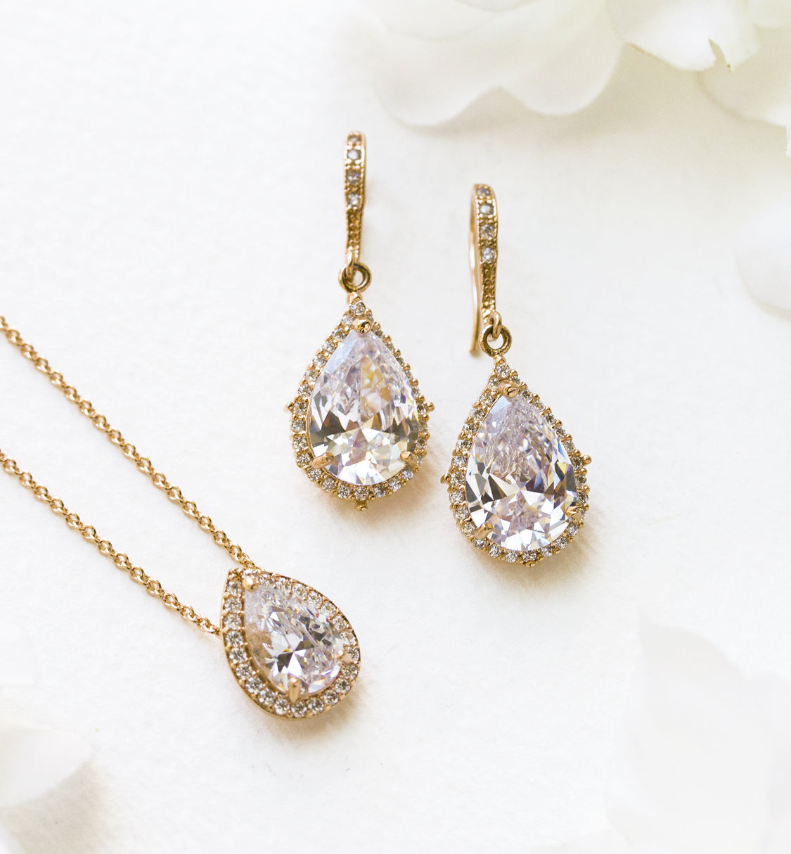 Margaux CZ Teardrop Earrings