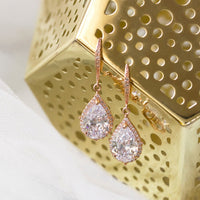 Margaux CZ Teardrop Earrings - Amy O. Bridal