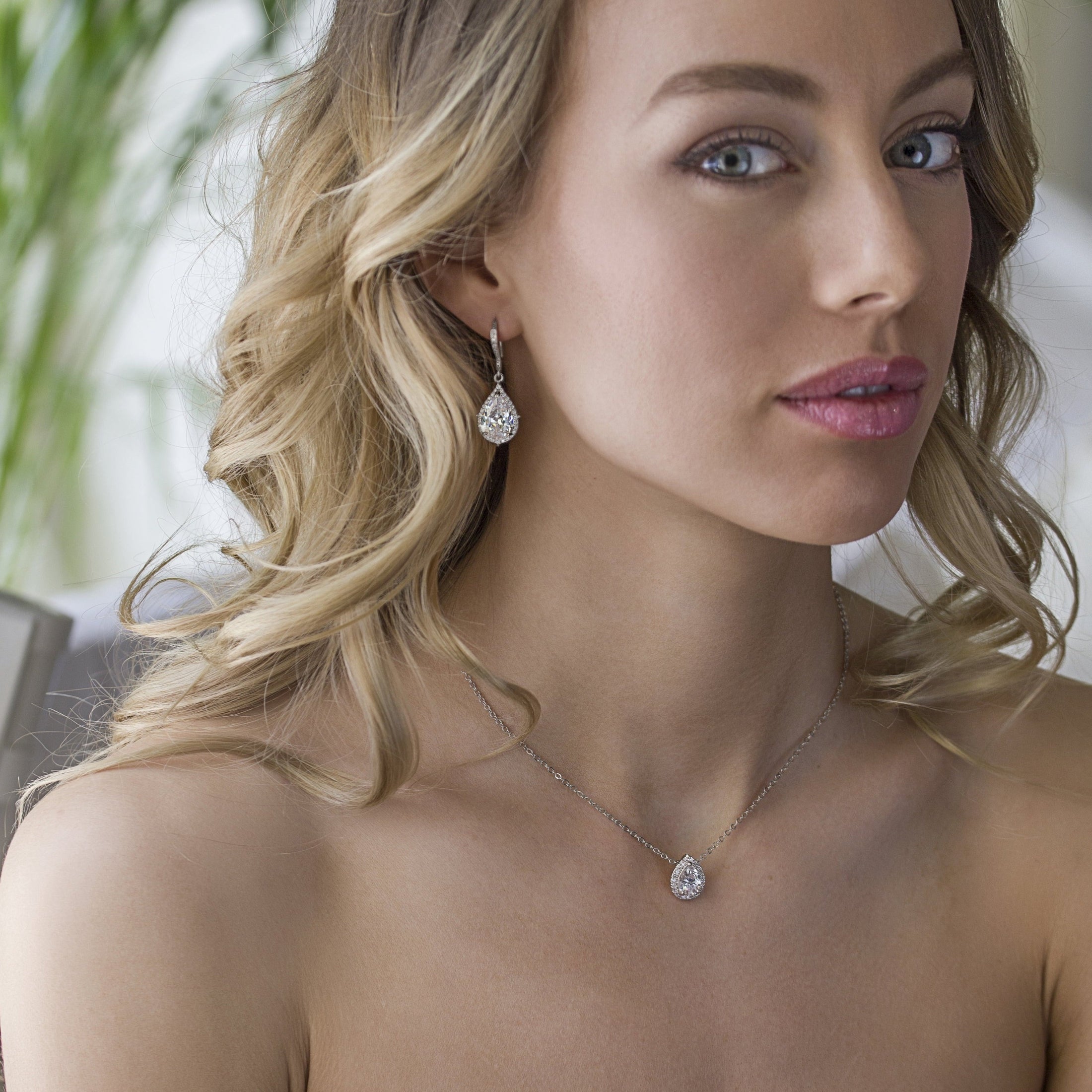 Margaux CZ Teardrop Earrings