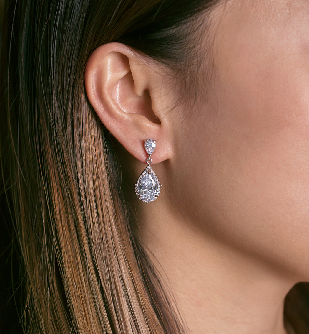 Regal Teardrop Earrings - Amy O. Bridal