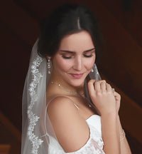 Marquise Dainty Drop Earrings - Amy O. Bridal