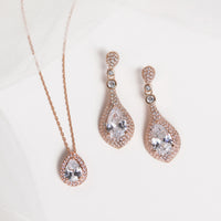 Sarina CZ Drop Earrings