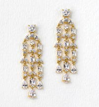 Fleur Chandelier Earrings - Amy O. Bridal