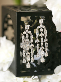 Fleur Chandelier Earrings - Amy O. Bridal