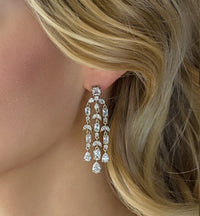 Fleur Chandelier Earrings - Amy O. Bridal