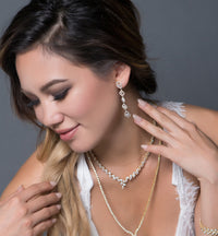 Regal Dainty Drop Earrings - Amy O. Bridal
