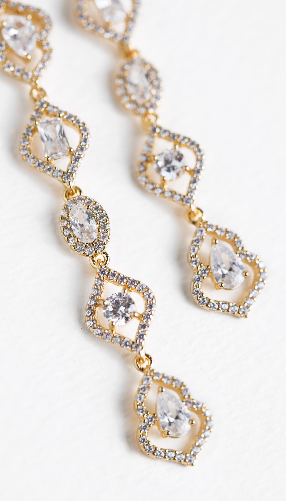 Regal Dainty Drop Earrings - Amy O. Bridal