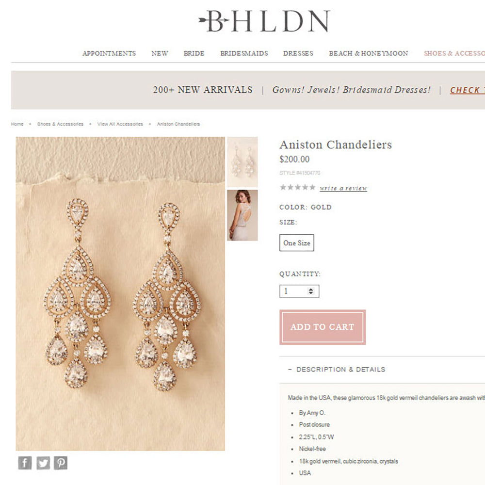 caption: Featured on BHLDN