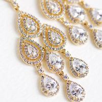 Margaux Teardrop Chandelier Earrings